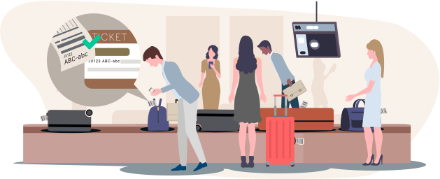 Auxiliary Image: Baggage claim area.