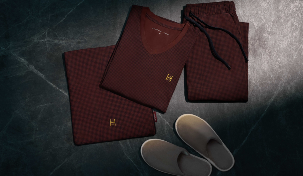 STARLUX × Huntsman First Class Loungewear official collaboration image